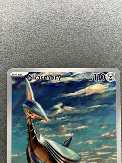 Pokemon TCG Skarmory 209/191 SV08: Surging Sparks Illustration Rare Holo Card - Image 2
