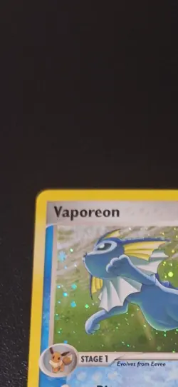 2006 Pokemon Vaporeon Pop Series 3 Holo Rare 6/17 With Swirl - Image 2