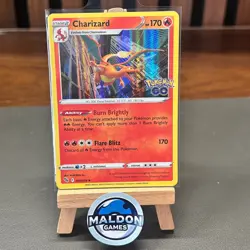 Charizard 010/078 Pokemon GO Holo Rare NM 2022 - Image 1