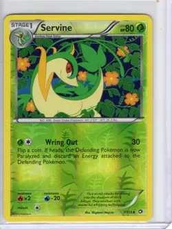 Servine [Reverse Holo] #7 Pokemon Legendary Treasures - Image 1