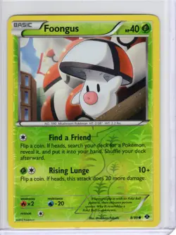 Pokemon TCG FOONGUS Next Destinies 8/99 Reverse Holo - Image 1