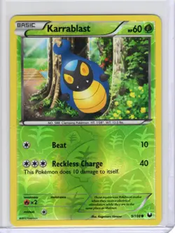 Karrablast [Reverse Holo] #9 Pokemon Dark Explorers - Image 1