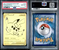 Pikachu V SWSH145 SWSH: Sword & Shield Promo Full Art Holo PSA 10 Pokemon - Image 3