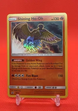 Pokemon Shining Ho-Oh SM70 Shining Legends Promo NM - Image 1