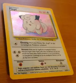 WOTC 1999 Pokemon TCG Piepi Clefairy Base Basis Set 5 102 Holo VG GOOD EXCELLENT - Image 2