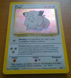 WOTC 1999 Pokemon TCG Piepi Clefairy Base Basis Set 5 102 Holo VG GOOD EXCELLENT - Image 3