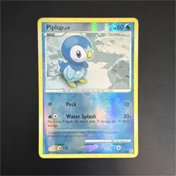 Pokemon Company Piplup 93/130 Diamond & Pearl Reverse Holo HP 60 Basic EN - Image 1