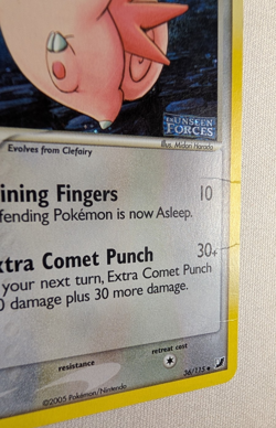 Clefable 36/115 Stamped Reverse Holo Pokemon MP (Read Description) - Image 5