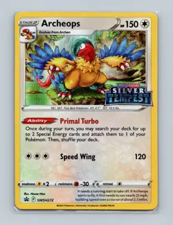 1x Archeops - SWSH272 - SWSH Black Star Promos Lightly Played Pokemon SWSH Black - Image 1