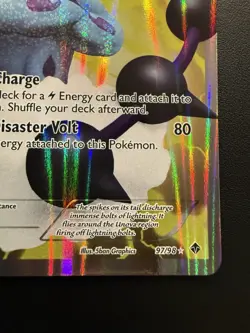 Pokemon Thundurus Emerging Powers Ultra Rare Full Art Holo 97/98 (2011) - Image 4