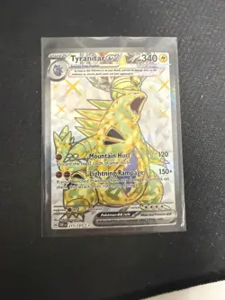 Pokemon Tyranitar ex SV03 Obsidian Flames Ultra Rare 211/197 340 HP Holo - Image 1