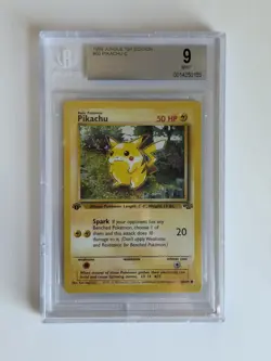 1999 Pokemon Jungle Pikachu - 1st Edition- PSA 9 - Mint 60/64 - Image 1