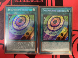 YuGiOh 2x Exceptional Schedule-Secret Rare BLZD-EN054 Blazing Dominion 1st Ed NM - Image 1