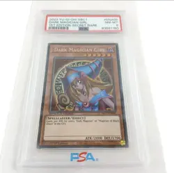 2023 Yu-Gi-Oh! Dark Magician Girl PSA 8 NM-MT – 1st Ed Secret Rare SBC1 ENA05 - Image 1