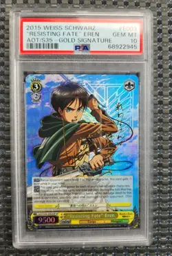 Weiss Schwarz Attack on Titan Resisting Fate Eren SP PSA 10 - Image 1