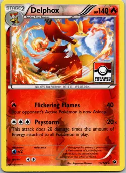 Delphox - 13/124 (Pokemon League) Promo League & Championship Cards 013/124 LP - Image 1