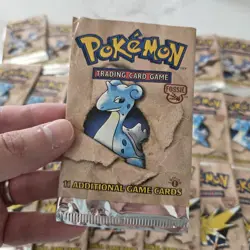 Pokemon Card - 25x Huge Fossil 1st Edition EMPTY Pack Arts WOTC 1999 - Image 5