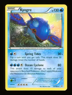 Kyogre - 53/160 - Primal Clash - Non Holo Rare - Pokemon Card - Image 4