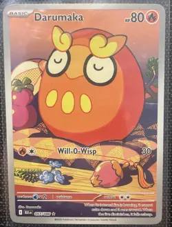 Pokemon TCG Darumaka Black Bolt Holo Card 097/086 Sv: Black Bolt Holo IR - Image 1