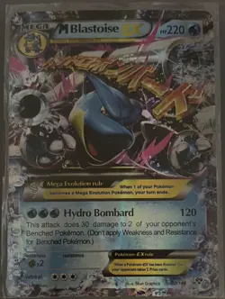 Pokemon TCG Holo EX Mega 3-Card Lot Blastoise-EX M Blastoise-EX 2014 - Image 1