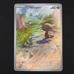 Pokemon TCG Card Paldean Wooper 102/094 Phantasmal Flames Illustration Rare - NM - Image 1