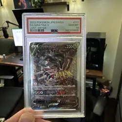 2022 Pokemon SWSH Japanese Giratina V Lost Abyss Full Art #111 PSA 10 - Image 1