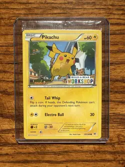 Build a Bear Pokemon Card Pikachu Promo Trading Card TCG SEALED NEW - Image 1