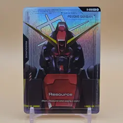 Bandai Gundam Card Game Psycho Gundam Resource Holo Card R-010 English - Image 1