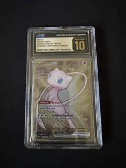 Pokemon 151 Gold Mew EX UPC Metal Promo Card 205/165 CGC PRISTINE 10 - Image 1