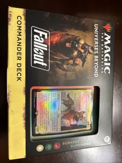 Universes Beyond: Fallout Commander Deck Scrappy Survivors MTG Brand New Sealed 195166228532 - Image 1