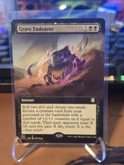 Grave Endeavor (Extended Art) Commander: Adventures in the Forgotten Realms... - Image 1