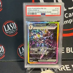 2025 POKEMON PRE EN-PRISMATIC EVOLUTIONS #147 CERULEDGE EX PSA 10 - Image 1