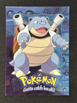 Blastoise E8 Foil Topps Pokemon The First Movie Mewtwo Strikes Back Blue Logo - Image 1