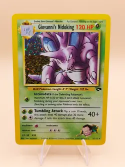 2000 Giovanni's Nidoking Gym Challenge Holo Rare No. 7/132 Pokemon Card NM - Image 1