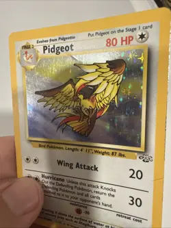 Pidgeot 8/64 Holo Rare Jungle Pokemon DAMAGED - Image 3