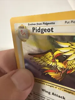 Pidgeot 8/64 Holo Rare Jungle Pokemon DAMAGED - Image 4