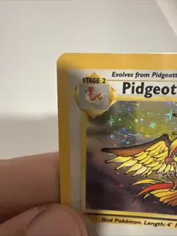 Pidgeot 8/64 Holo Rare Jungle Pokemon DAMAGED - Image 5