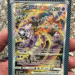 Pokemon Mewtwo VSTAR GG44/GG70 Crown Zenith Galarian Gallery Ultra Rare Holo - Image 3