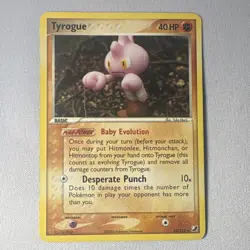 Pokemon TCG Tyrogue 33/115 EX Unseen Forces Common Regular Basic 40HP EN 2005 - Image 1