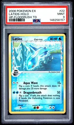 PSA 9 2006 POKEMON EX HOLON PHANTOMS FLOODRUSH THEME DECK 22 LATIOS HOLO - Image 1