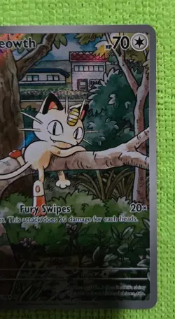 Pokemon Meowth 106/094 – Illustration Rare – Phantasmal Flames – NM/M - Image 3