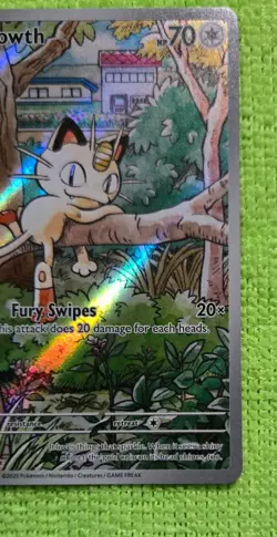 Pokemon Meowth 106/094 – Illustration Rare – Phantasmal Flames – NM/M - Image 5