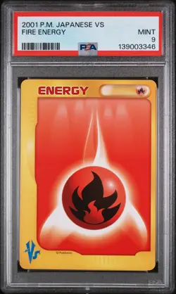 2001 POKEMON JAPANESE VS FIRE ENERGY PSA 9 - Image 1