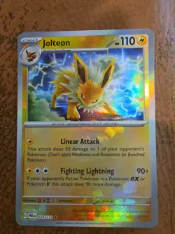 Pokemon Prismatic Evolutions Masterball Holo Jolteon 029/131 Near Mint - Image 1