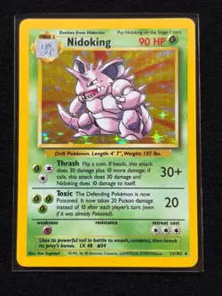 Pokemon Base Set Holo Lot Zapdos Nidoking Ninetales Hitmonchan Clefairy WOTC - Image 2