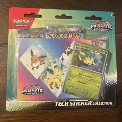 3 Pokemon TCG SV8.5 Prismatic Evolutions Tech Sticker Collection Blister Sealed - Image 4