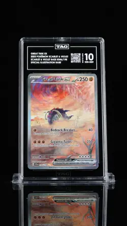 2023 Pokemon Scarlet & Violet Base Great Tusk EX #246/198 TAG 10 - Image 1