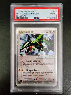 Rayquaza ex 97/97, PSA 4, Pokemon Dragon - Image 1
