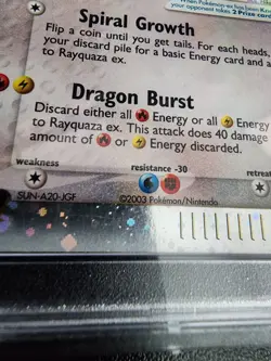 Rayquaza ex 97/97, PSA 4, Pokemon Dragon - Image 3