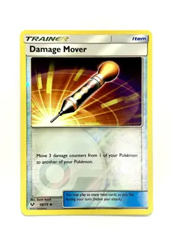 Damage Mover 58/73 Uncommon Shining Legends Pokemon Reverse Holo Near Mint - Image 1